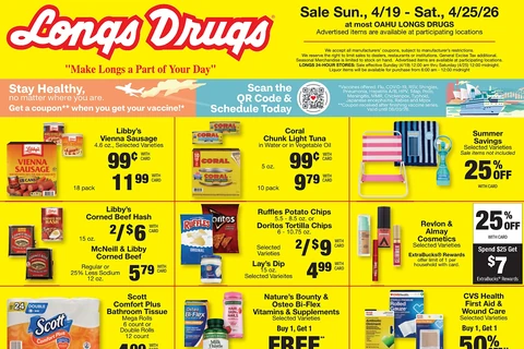 Longs Weekly Ad(Apr 19 - Apr 25, 2026)