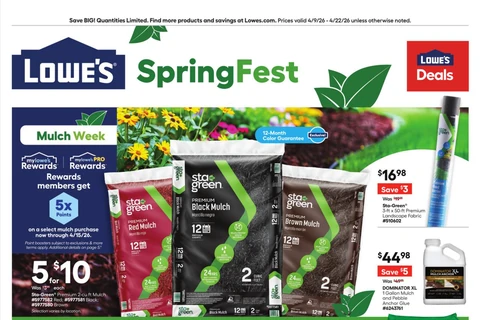 Lowes Weekly Ad(Apr 9 - Apr 22, 2026)