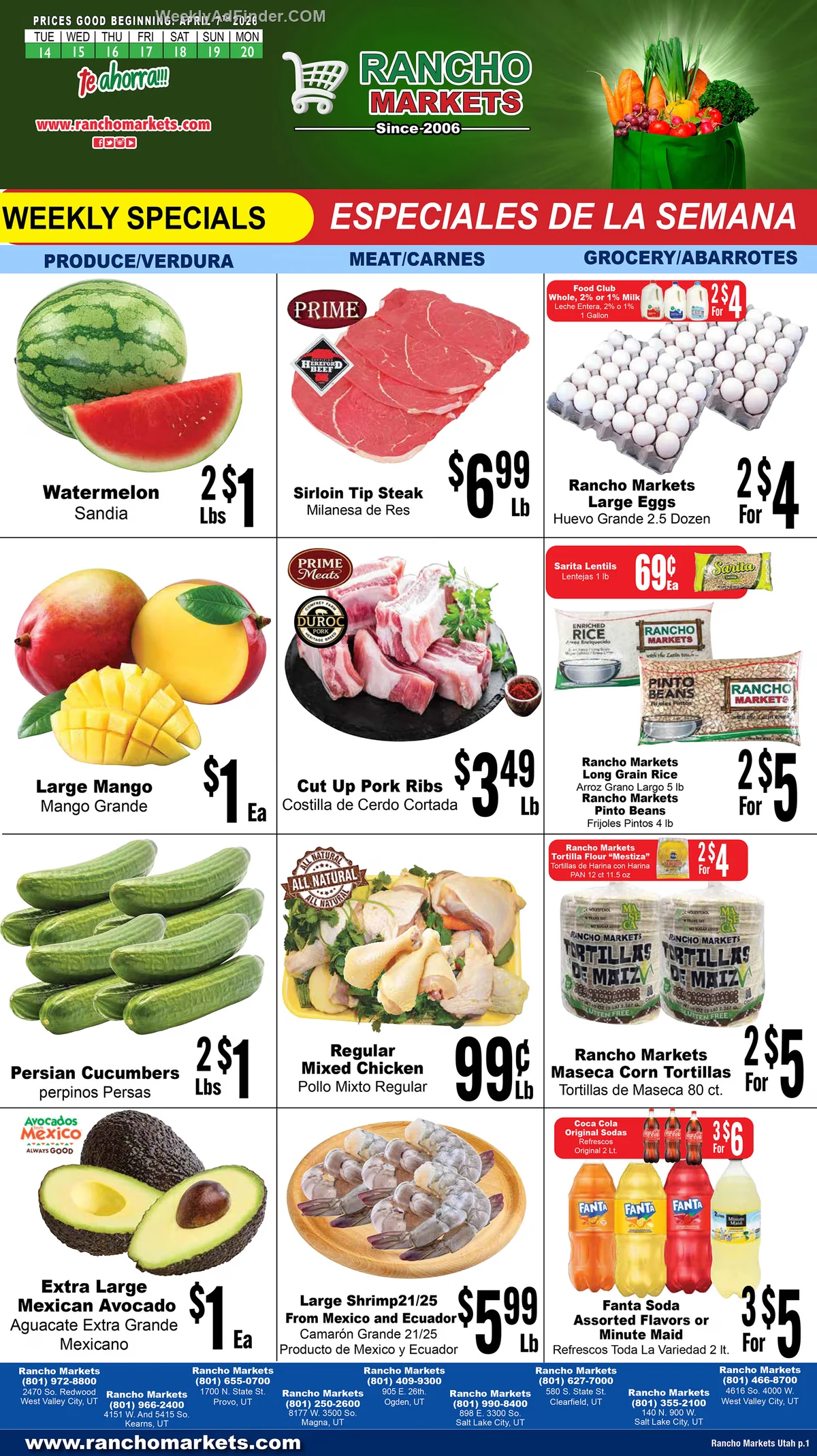Rancho Markets Foods Ad This Week - Page 1