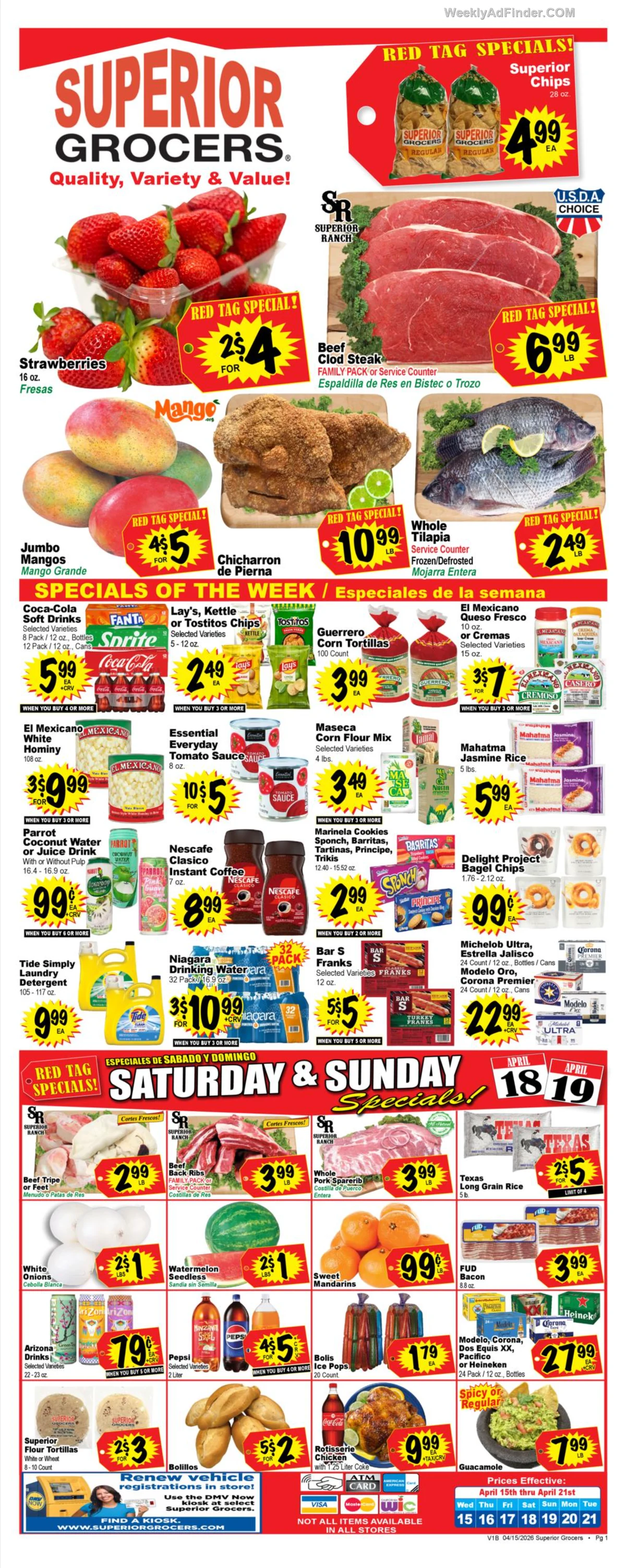 Superior Grocers Ad This Week - Page 1