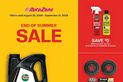 AutoZone Weekly Ad (Aug 25 - Sep 21, 2026)