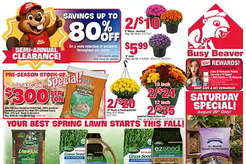 Busy Beaver Weekly Ad (Aug 26 - Sep 8, 2026)