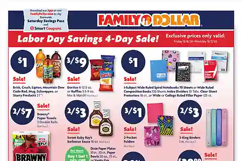 Family Dollar Weekly Ad (Aug 30 - Sep 7, 2026)
