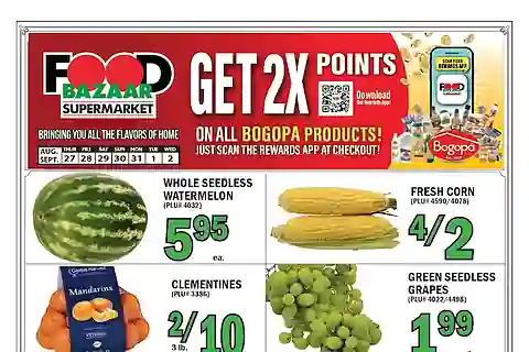 Food Bazaar Weekly Ad (Sep 3 - Sep 9, 2026) Preview