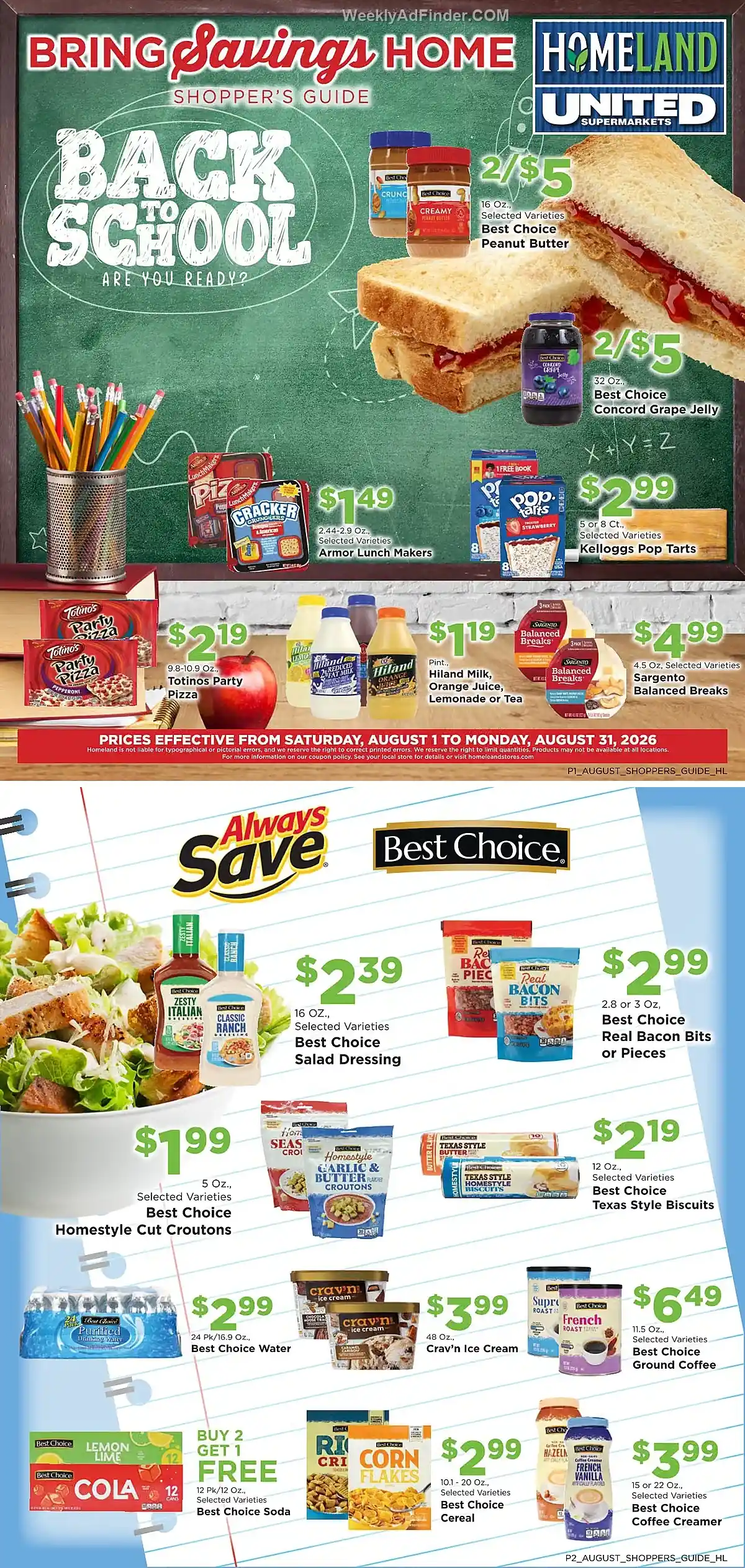 Bring Savings Home Shopper's Guide. Valid Aug 01 to Aug 31Bring Savings Home Shopper's GuideValid Aug 01 - Aug 31 - Page 1