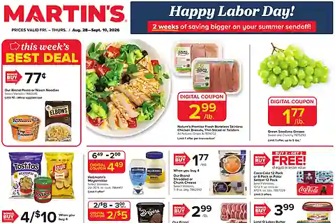 Martin's Foods Ad (Aug 28 - Sep 10, 2026) Weekly Flyer