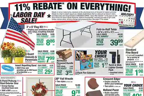 Menards Weekly (Aug 27 - Sep 7, 2026) Ad