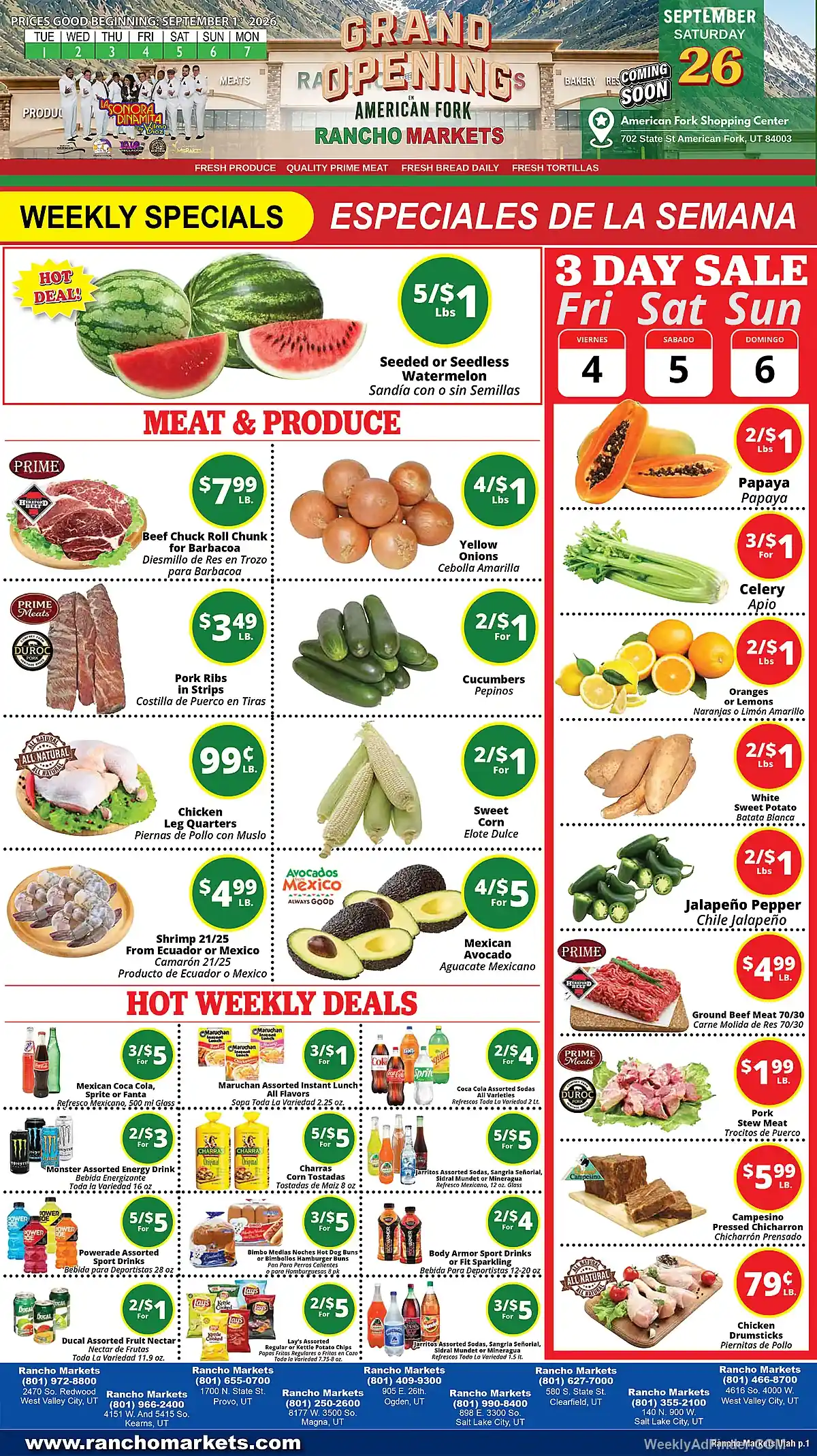 Rancho Markets Foods Ad This Week - Page 1 Rancho Markets Foods Ad This Week - Page 1