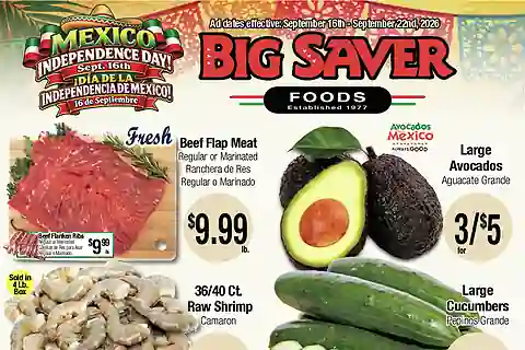 Big Saver Foods Weekly Ad (Sep 16 - Sep 22, 2026)