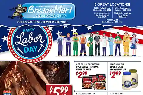 Breaux Mart Weekly Ad (Sep 2 - Sep 8, 2026)