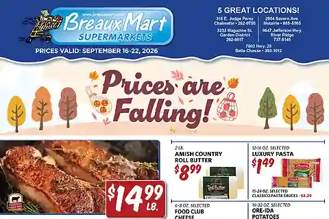 Breaux Mart Weekly Ad (Sep 16 - Sep 22, 2026)