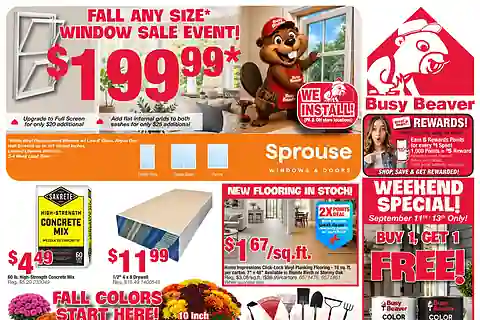 Busy Beaver Weekly Ad (Sep 9 - Sep 22, 2026)