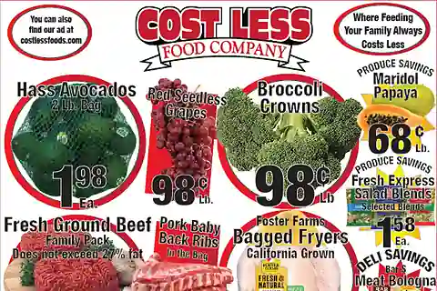 Cost Less Foods Weekly Ad (Sep 9 - Sep 15, 2026)