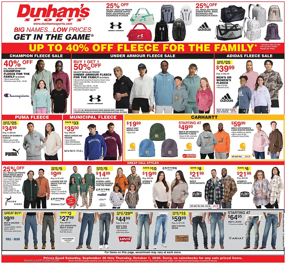 Dunham's Ad This Week - Page 1 Dunham's Ad This Week - Page 1