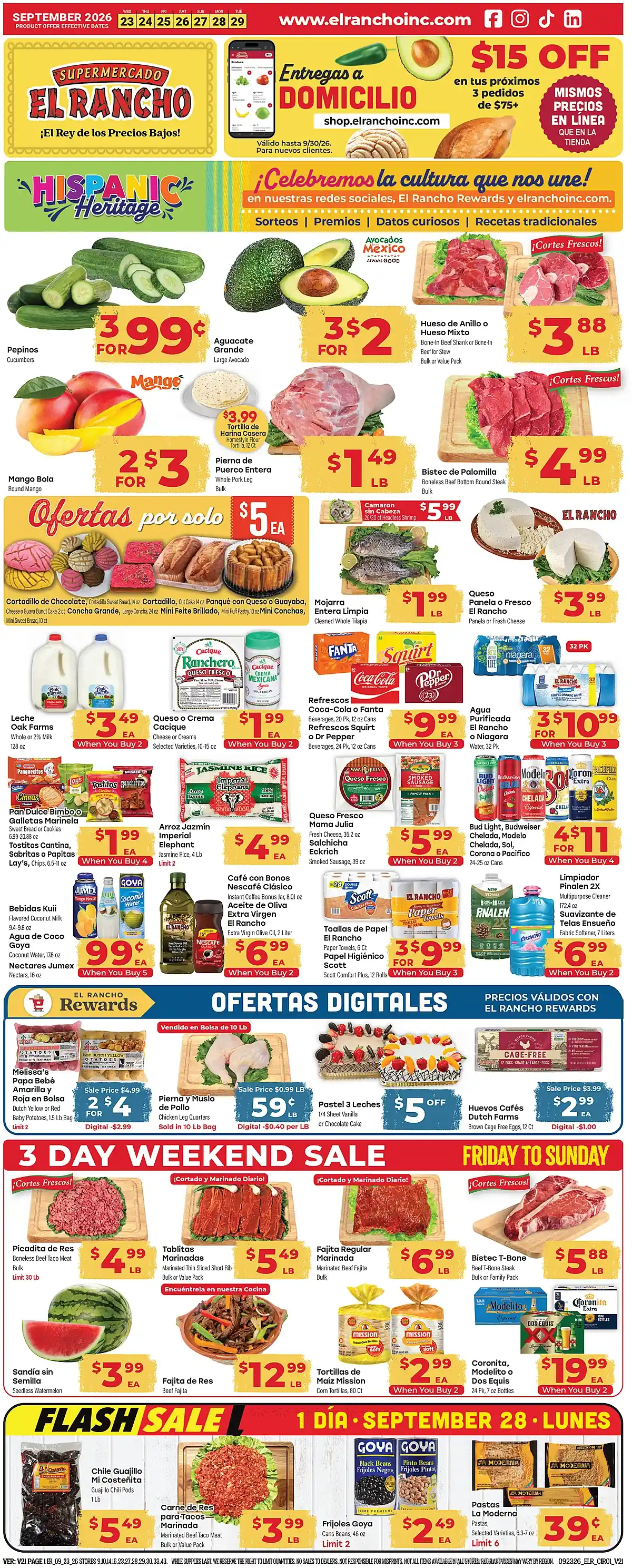 El Rancho Ad This Week - Page 1