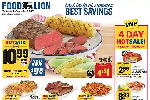 Food Lion Weekly Ad (Sep 2 - Sep 8, 2026)