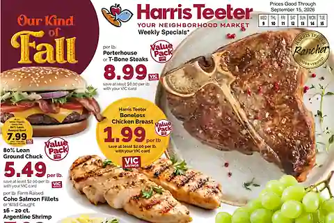 Harris Teeter Weekly Ad (Sep 9 - Sep 15, 2026)