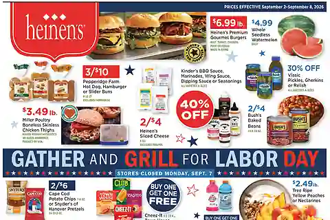 Heinen's Weekly (Sep 2 - Sep 8, 2026) Ad