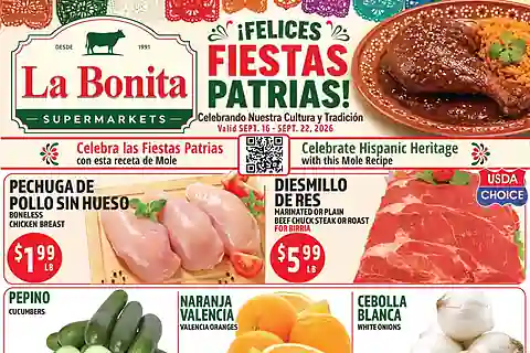 La Bonita Weekly Ad (Sep 16 - Sep 22, 2026)