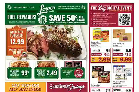 Lowes Foods Weekly Ad (Sep 9 - Sep 15, 2026)