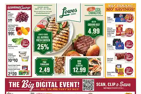 Lowes Foods Weekly Ad (Sep 16 - Sep 22, 2026)