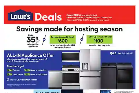 Lowes Weekly Ad (Sep 17 - Sep 23, 2026)
