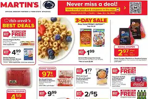 Martin's Foods Weekly Ad (Sep 18 - Sep 24, 2026)