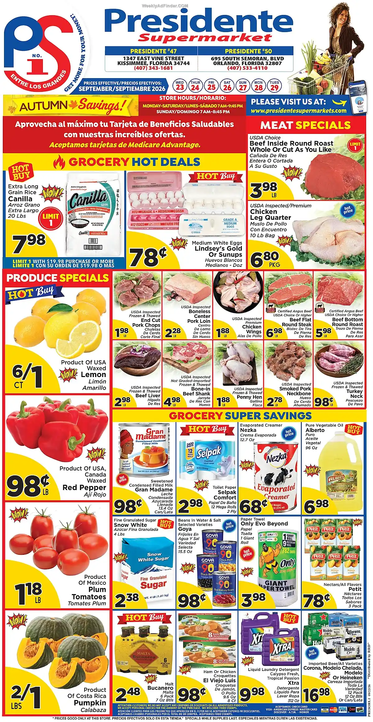Presidente Supermarkets Ad This Week - Page 1