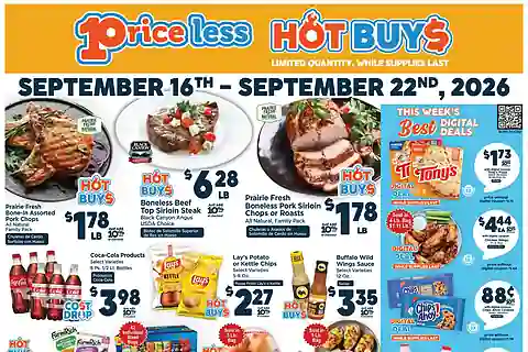 Price Less Iga Weekly Ad (Sep 16 - Sep 22, 2026)