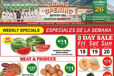 Rancho Markets Foods Weekly Ad (Sep 15 - Sep 21, 2026)