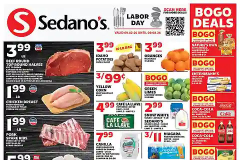 Sedano's Weekly Ad (Sep 2 - Sep 8, 2026)