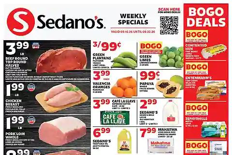 Sedano's Weekly Ad (Sep 16 - Sep 22, 2026)