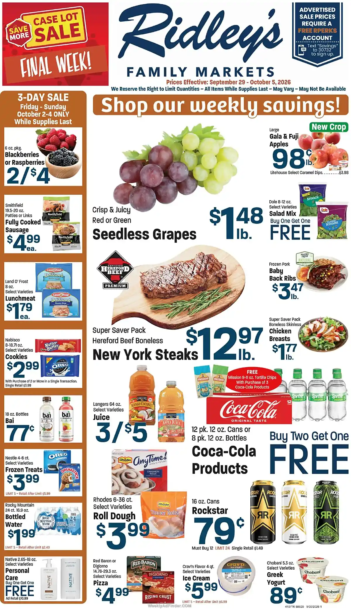 Ridley's Ad This Week - Page 1 Ridley's Ad This Week - Page 1