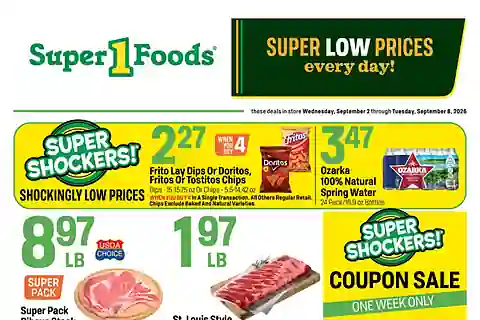 Super 1 Foods Weekly Ad (Sep 2 - Sep 8, 2026)