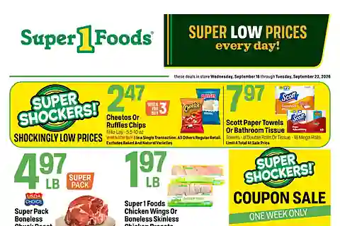 Super 1 Foods Weekly Ad (Sep 23 - Sep 29, 2026) Preview