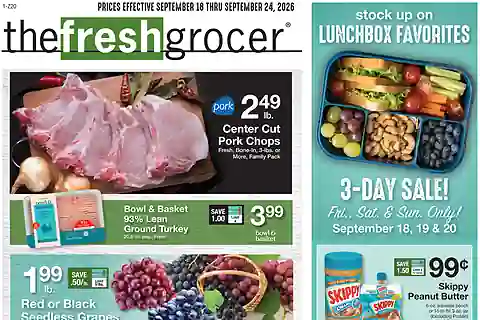 The Fresh Grocer Weekly Ad (Sep 18 - Sep 24, 2026)