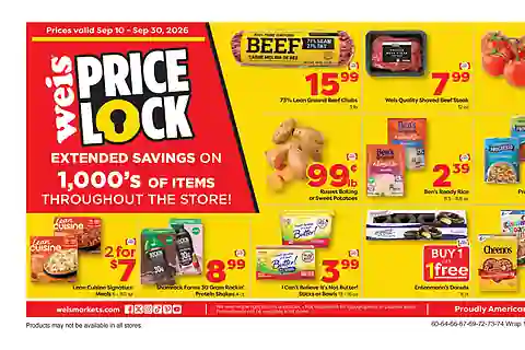 Weis Markets Weekly Ad (Sep 10 - Sep 16, 2026)