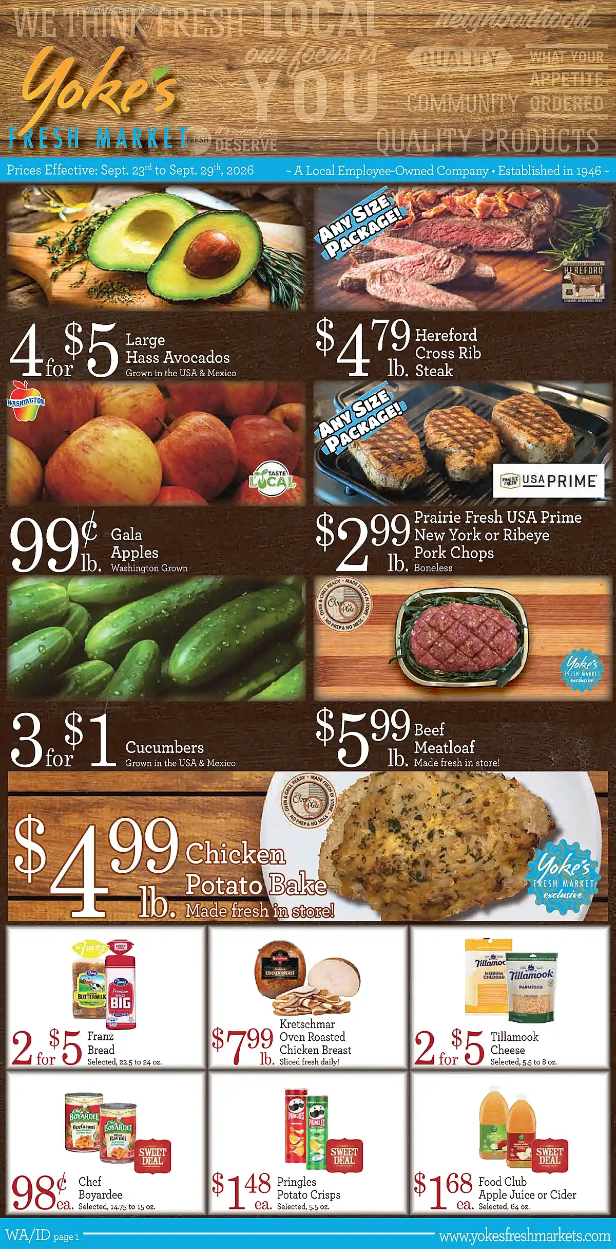 Yokes Ad This Week - Page 1 Yokes Ad This Week - Page 1