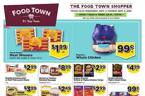 Food Town Flyer (Sep 2 - Sep 8, 2026)