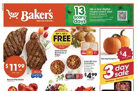 Baker's Weekly Ad (Oct 28 - Nov 3, 2026) Preview