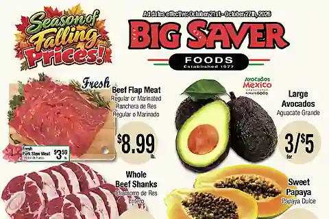 Big Saver Foods Weekly Ad (Oct 28 - Nov 3, 2026) Preview