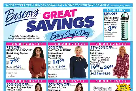 Boscov's Weekly Ad (Oct 15 - Oct 21, 2026)