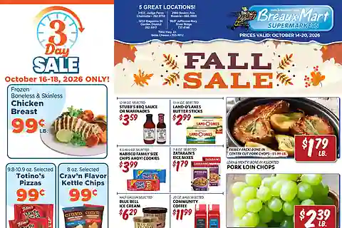 Breaux Mart Weekly Ad (Oct 14 - Oct 20, 2026)