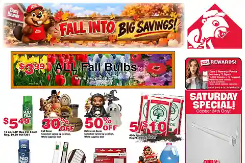 Busy Beaver Weekly Ad (Oct 21 - Nov 3, 2026)