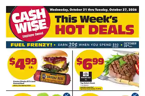 Cash Wise Weekly Ad (Oct 28 - Nov 3, 2026) Preview
