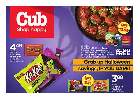 Cub Foods Weekly Ad (Oct 25 - Oct 31, 2026)
