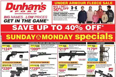 Dunham's Weekly Ad (Oct 30 - Nov 4, 2026) Preview