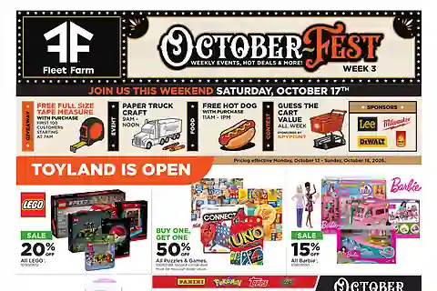 Fleet Farm Weekly Ad (Oct 19 - Oct 25, 2026) Preview
