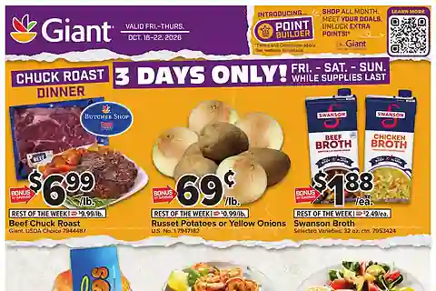 Giant Food Weekly Ad (Oct 16 - Oct 22, 2026)