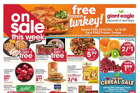 Giant Eagle Weekly Ad (Oct 22 - Oct 28, 2026) Preview